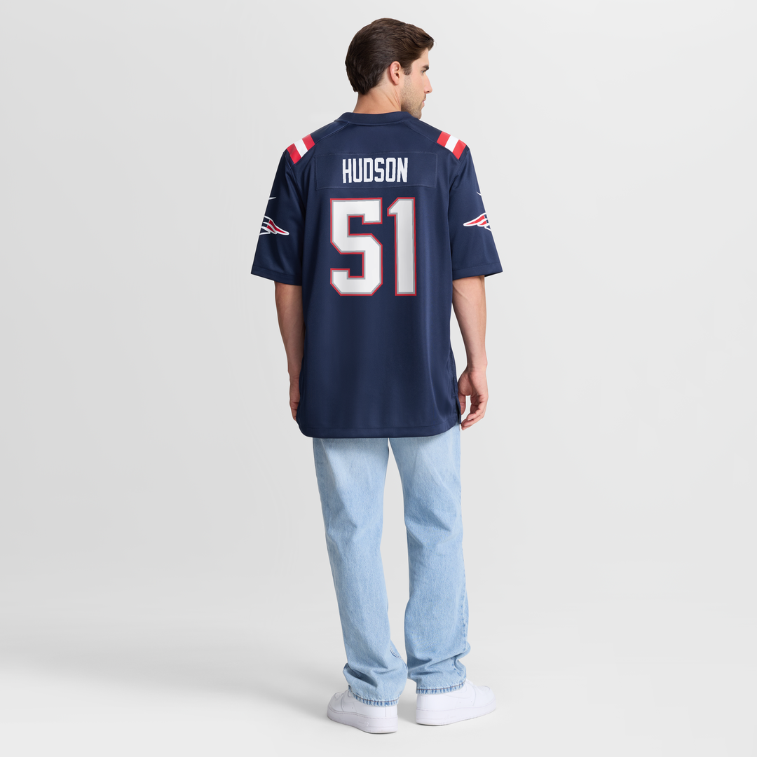 Men's New England Patriots James Hudson Nike Navy Team Game product image 3