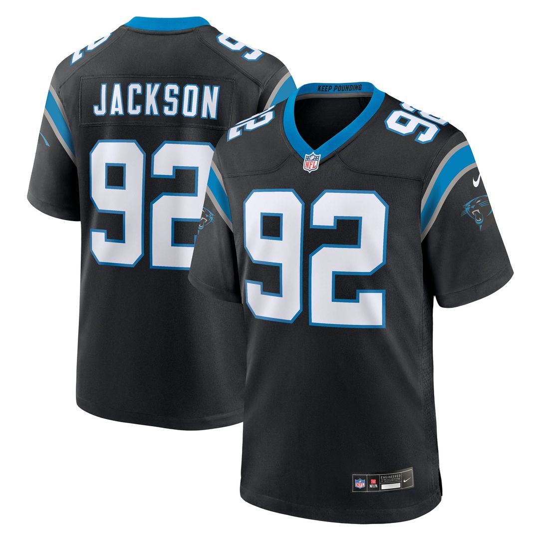 Men's Carolina Panthers Cam Jackson Nike Black Team Game product image 1