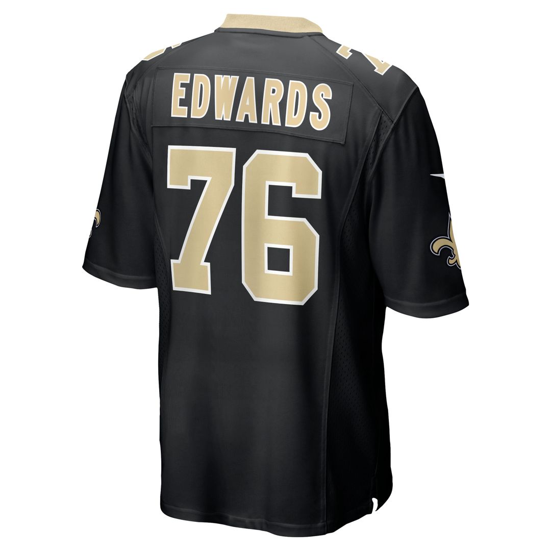 Men's New Orleans Saints David Edwards Nike Black Team Game product image 3