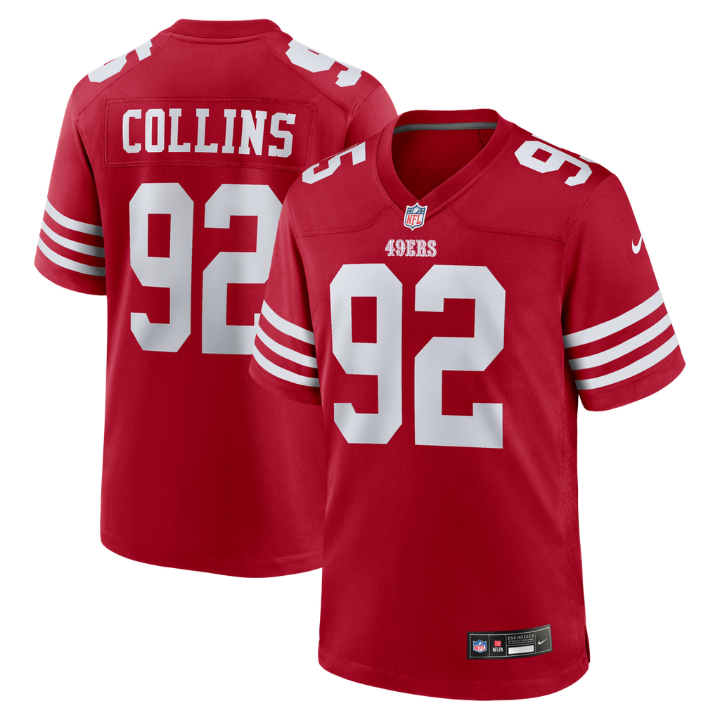 Men's San Francisco 49ers Alfred Collins Nike Scarlet Team product image 1