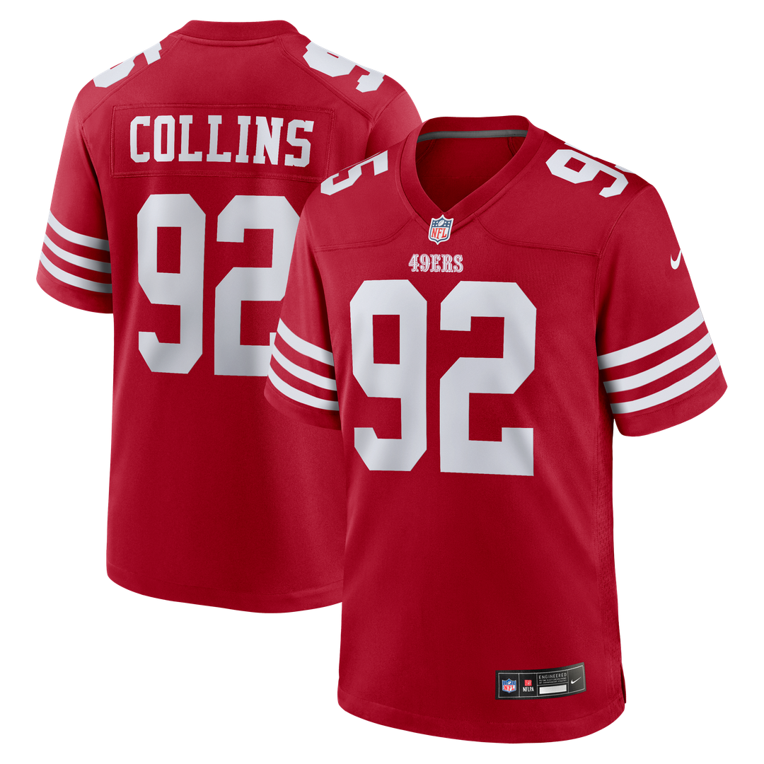 Men's San Francisco 49ers Alfred Collins Nike Scarlet Team product image 1