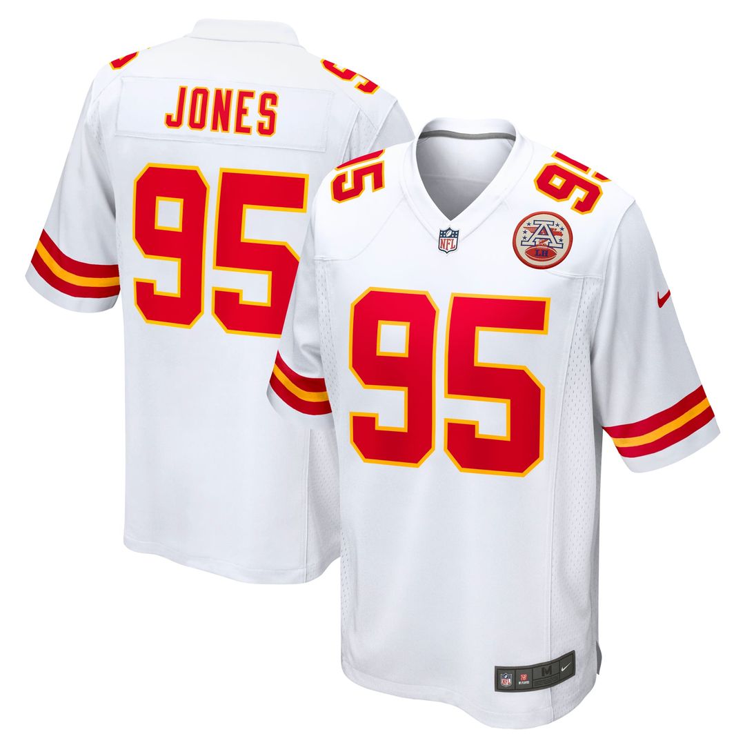 Men's Kansas City Chiefs Chris Jones Nike White Game Jersey product image 1
