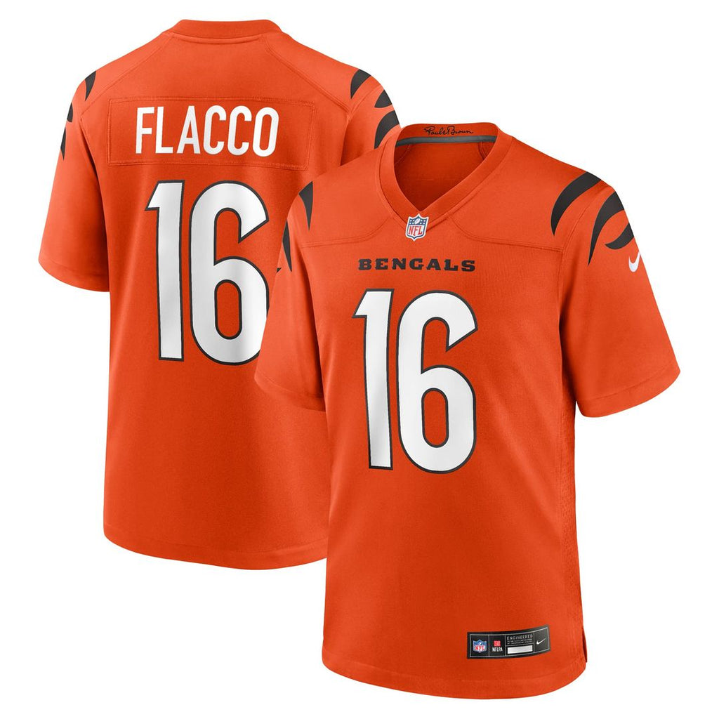 Men's Cincinnati Bengals Joe Flacco Nike Orange Alternate product image 7