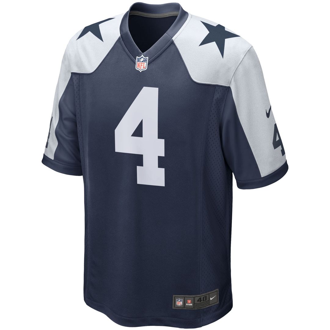 Men's Dallas Cowboys Dak Prescott Nike Navy Alternate Game product image 8