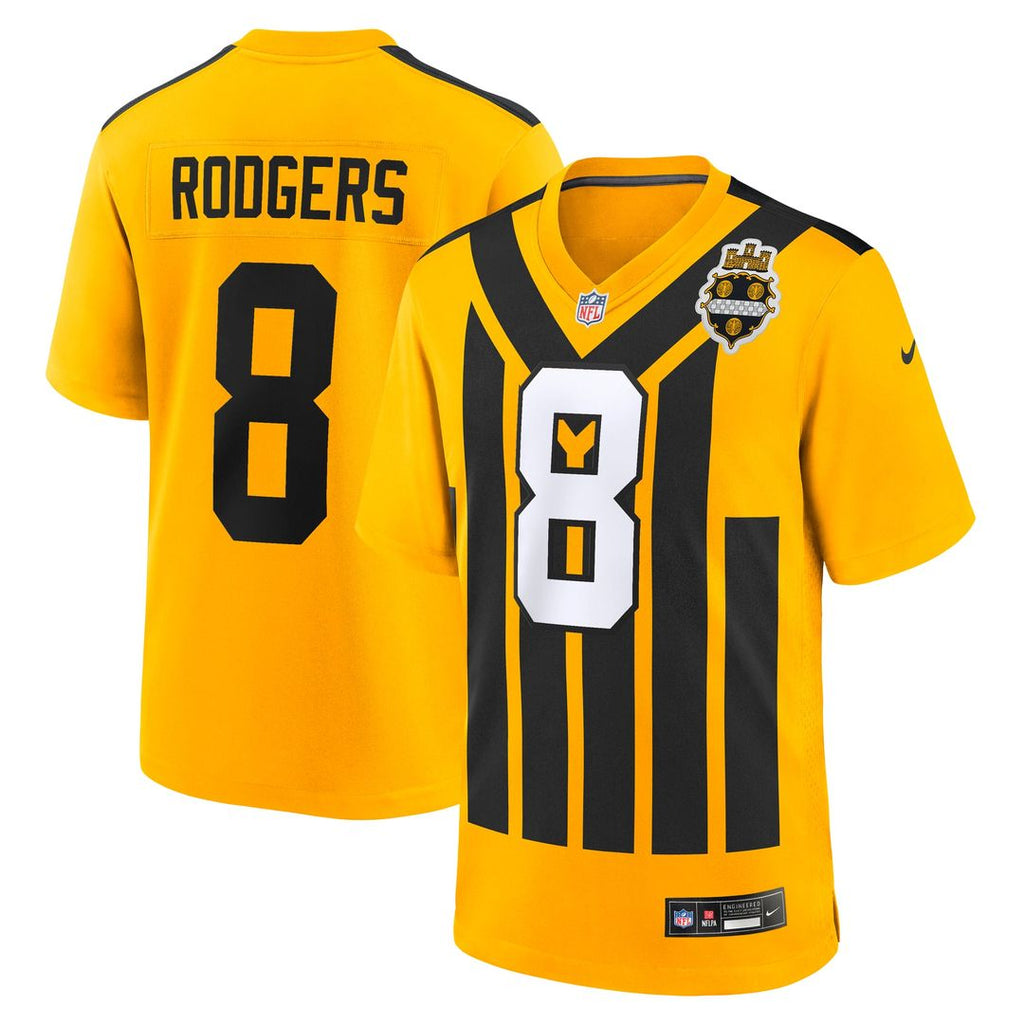 Men's Pittsburgh Steelers Aaron Rodgers Nike Gold Alternate product image 1