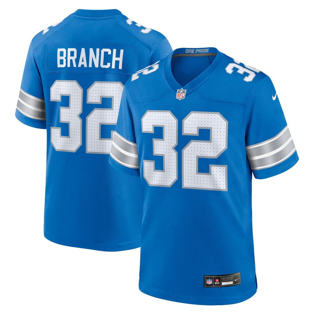Men's Detroit Lions Brian Branch Nike Blue Game Jersey product image 1