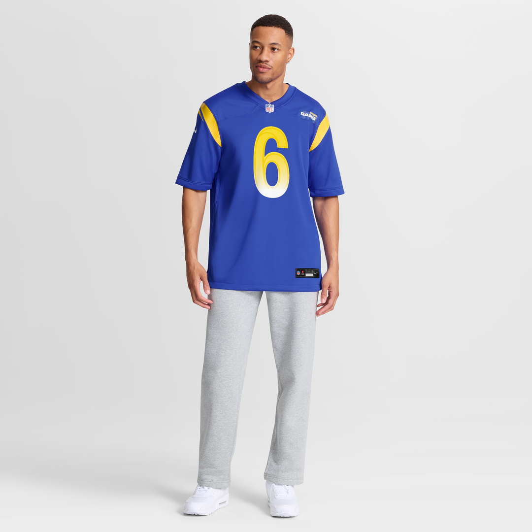 Men's Los Angeles Rams Nick Hampton Nike Royal Team Game product image 7