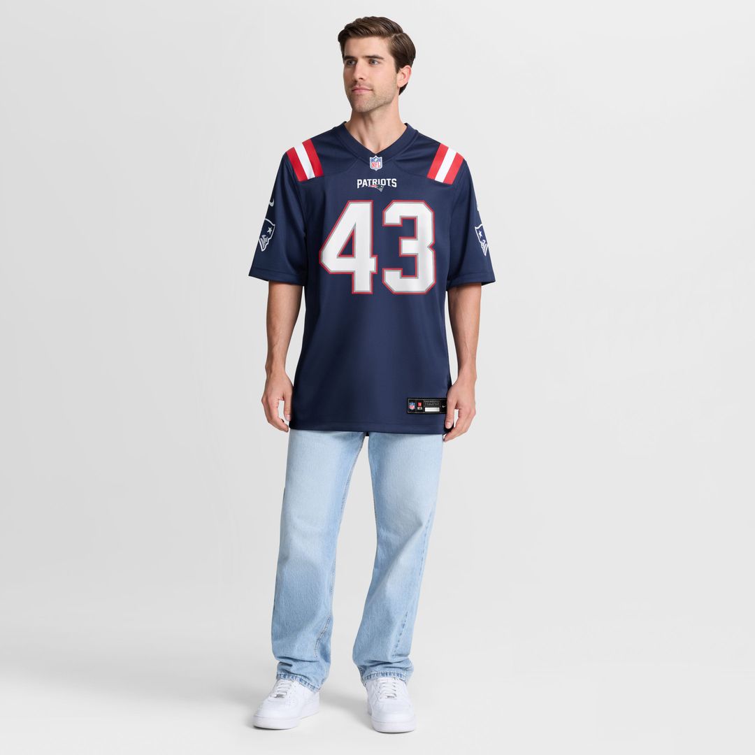 Men's New England Patriots Bradyn Swinson Nike Navy Team product image 2
