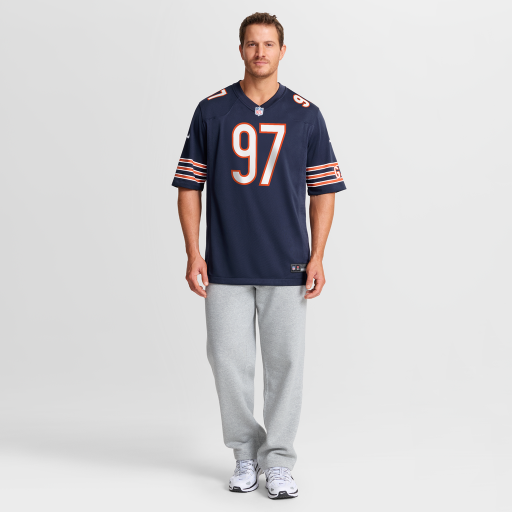 Men's Chicago Bears James Lynch Nike Navy Team Game Jersey product image 4