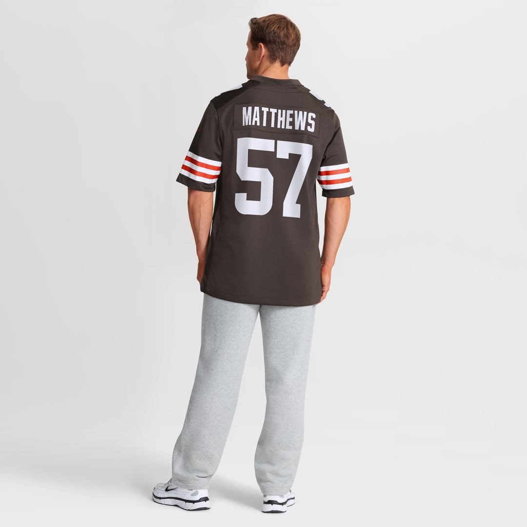 Men's Cleveland Browns Clay Matthews Nike Brown Game product image 8