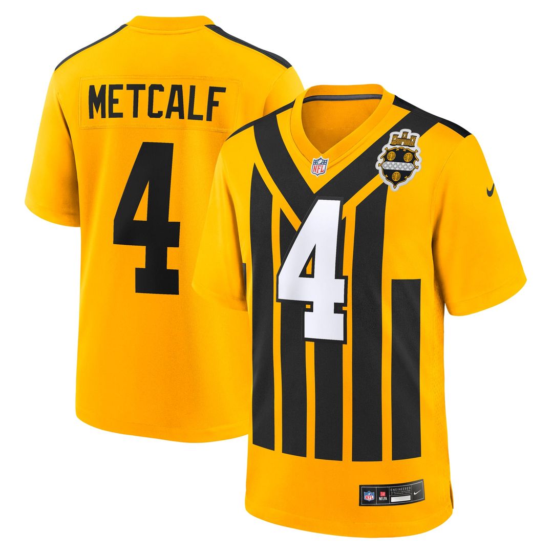 Men's Pittsburgh Steelers DK Metcalf Nike Gold Alternate product image 4