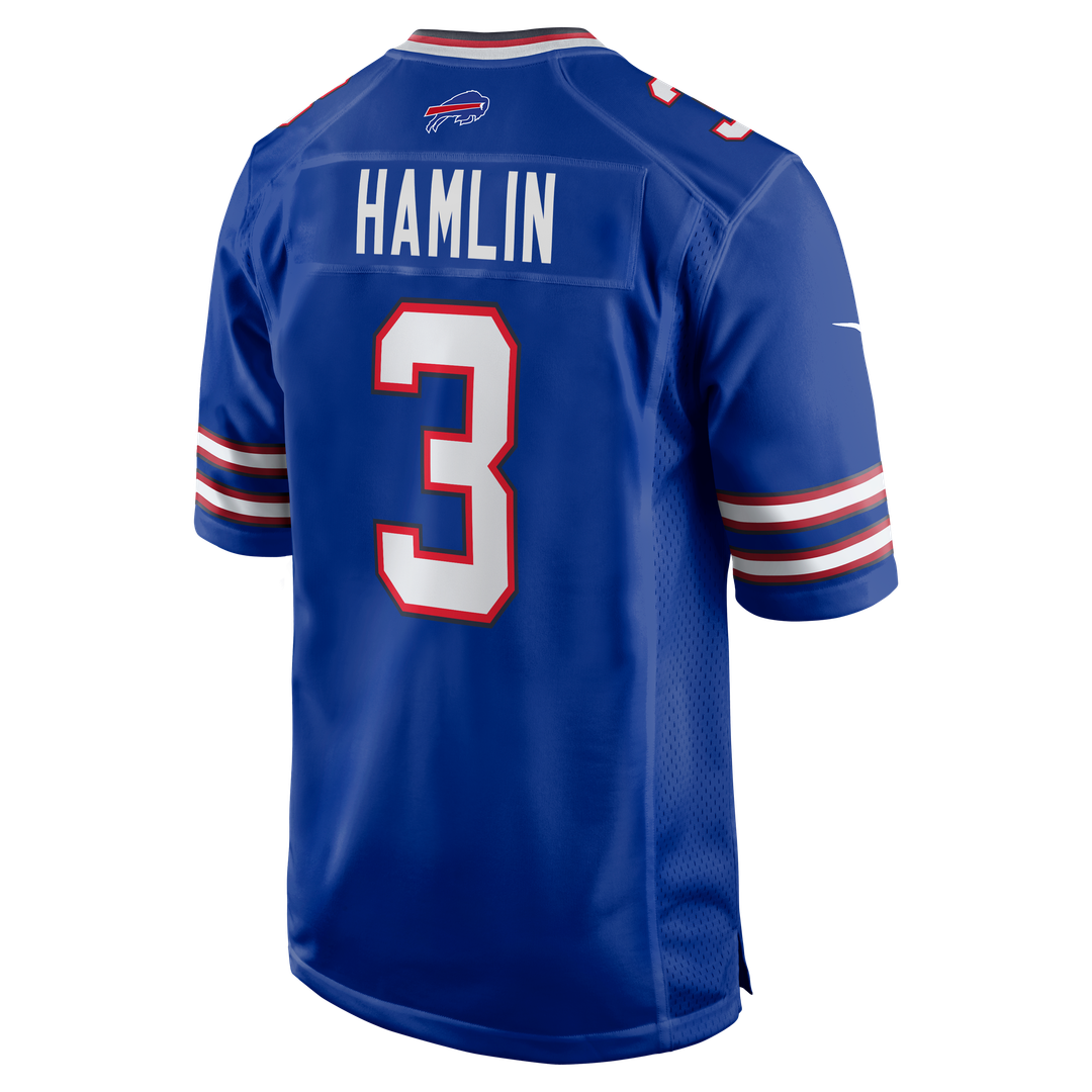 Men's Buffalo Bills Damar Hamlin Nike White Game Jersey product image 9