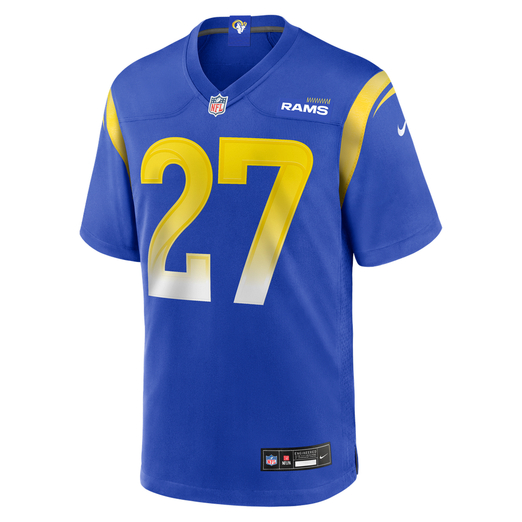 Men's Los Angeles Rams Jarquez Hunter Nike Royal Team Game product image 2