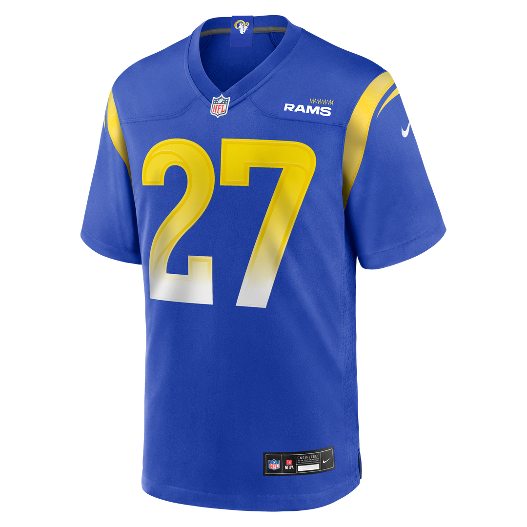 Men's Los Angeles Rams Jarquez Hunter Nike Royal Team Game product image 2
