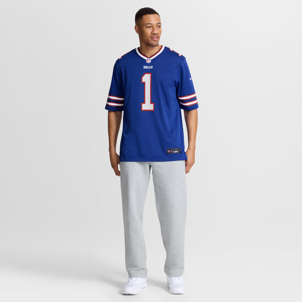 Men's Buffalo Bills Number 1 Dad Nike Royal Game Jersey product image 7