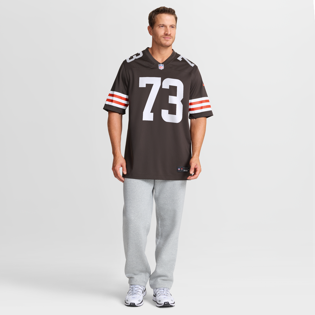Men's Cleveland Browns Joe Thomas Nike Brown Retired Game product image 7