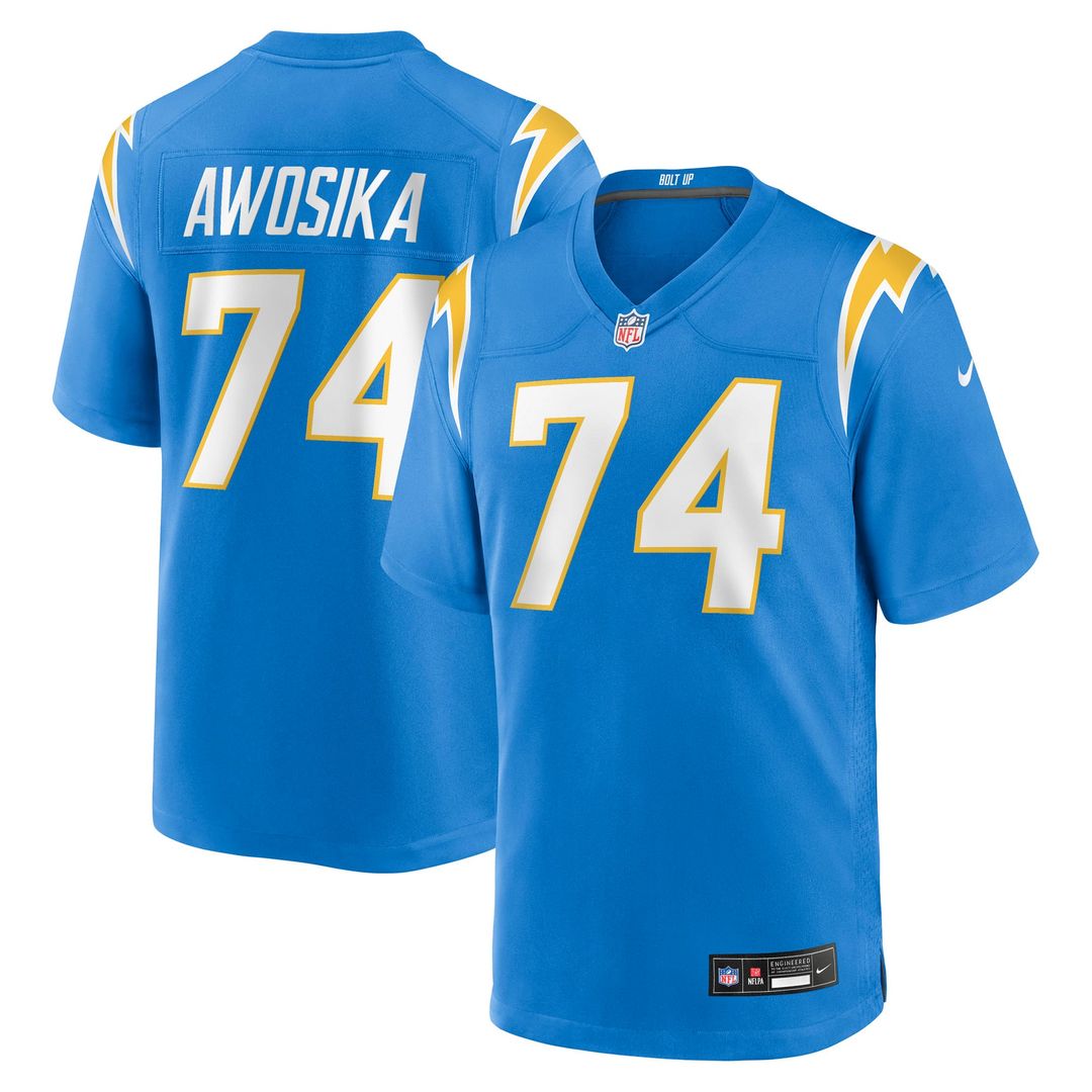 Men's Los Angeles Chargers Kayode Awosika Nike Powder Blue product image 1