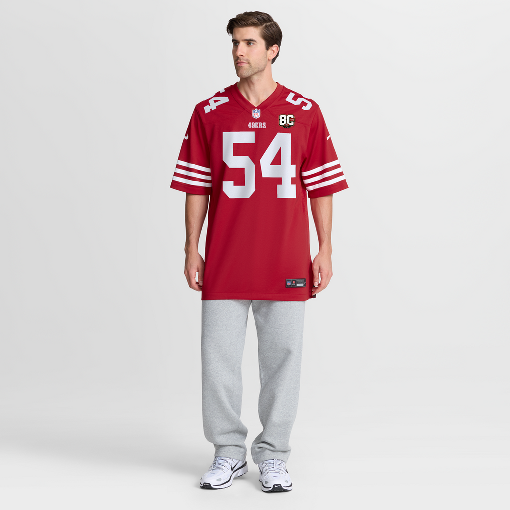 Men's San Francisco 49ers Fred Warner Nike White 80th product image 8