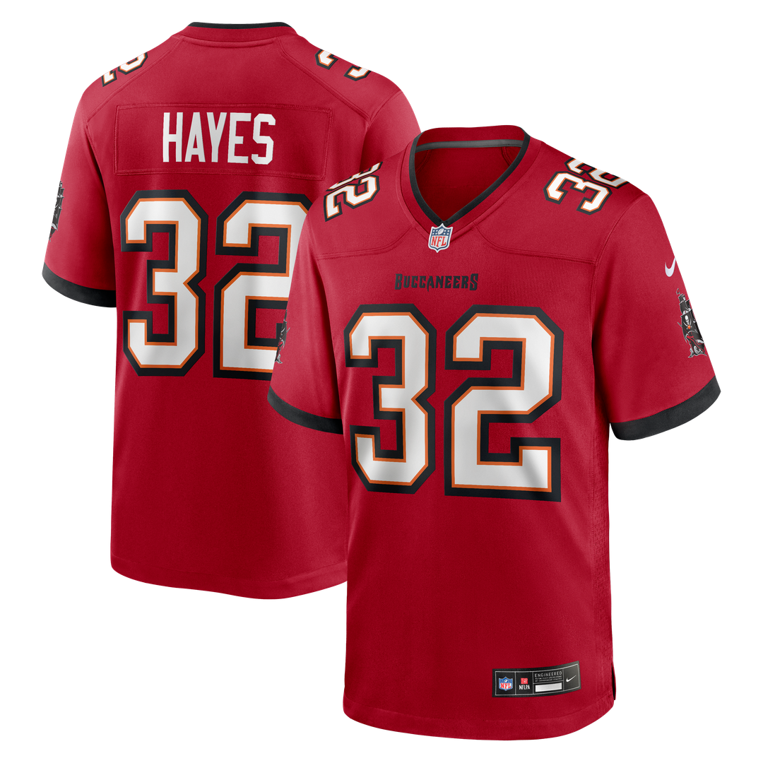Men's Tampa Bay Buccaneers Josh Hayes Nike Red Game Jersey product image 1