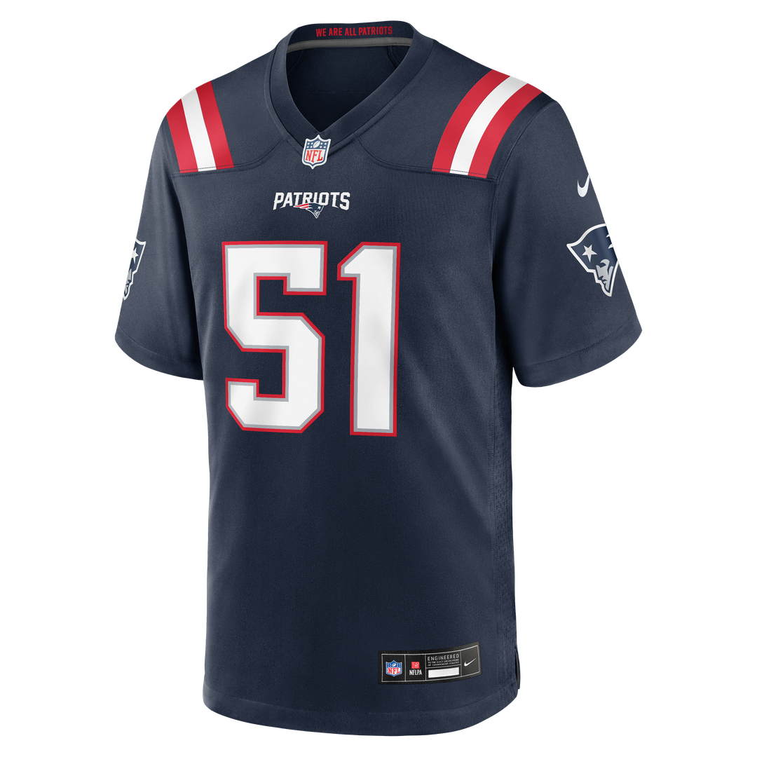 Men's New England Patriots James Hudson Nike Navy Team Game product image 4