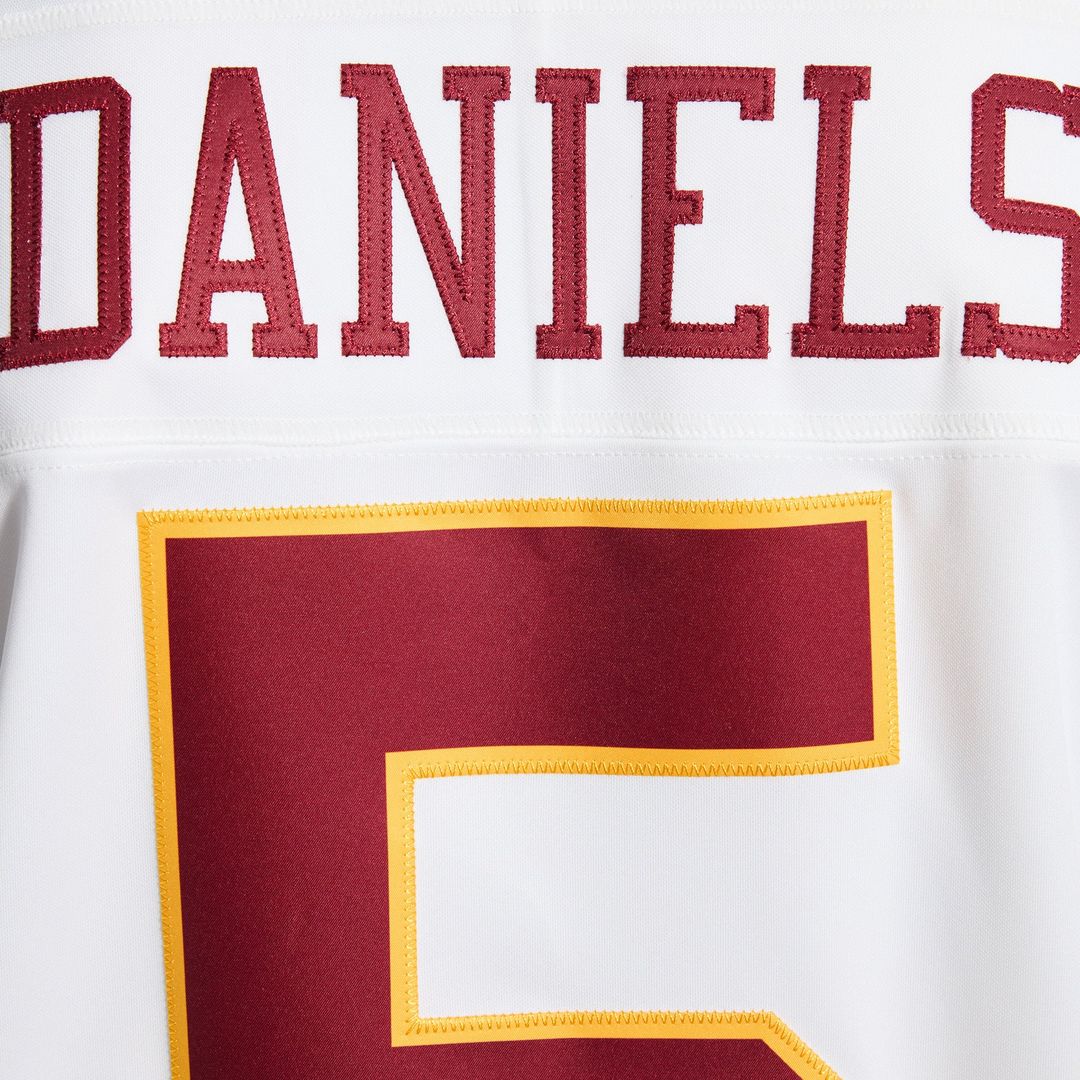Men's Washington Commanders Jayden Daniels Nike White Vapor product image 12