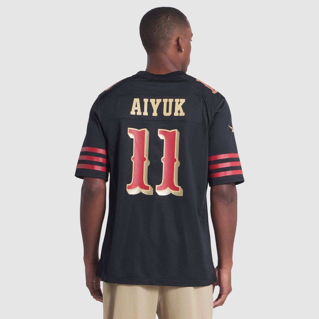 Men's San Francisco 49ers Brandon Aiyuk Nike Black product image 5