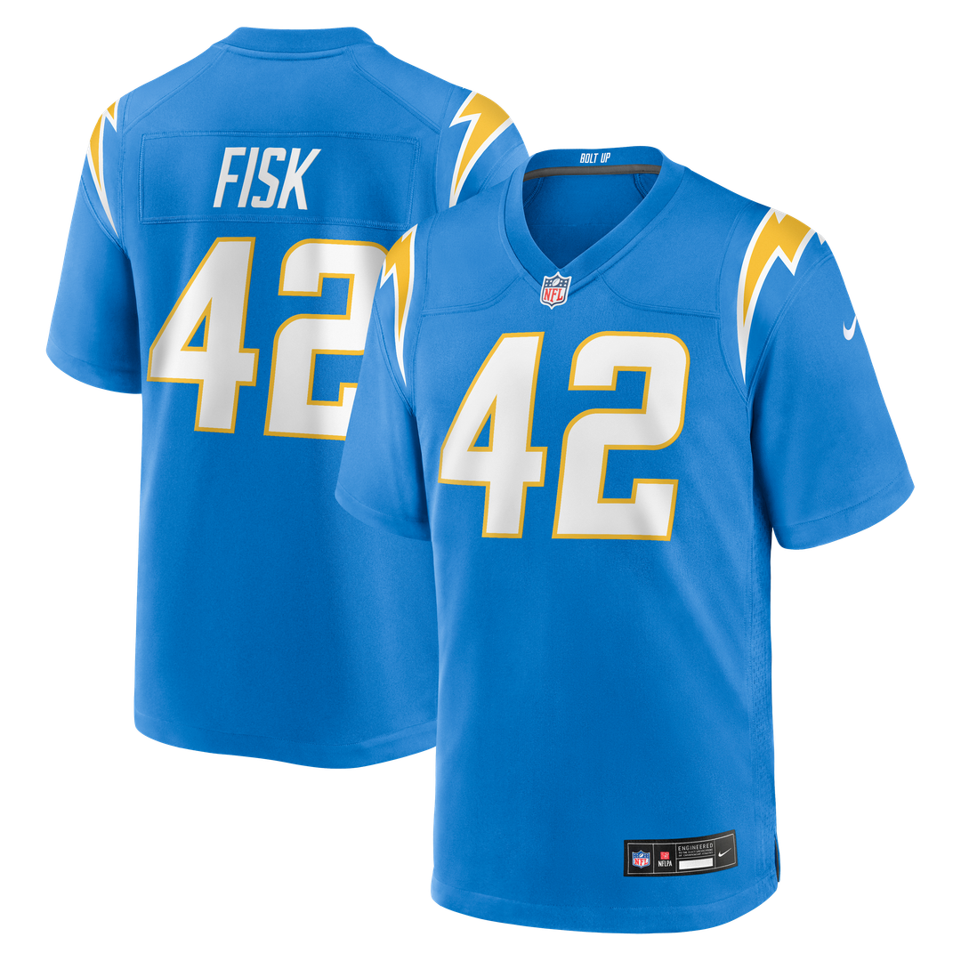 Men's Los Angeles Chargers Tucker Fisk Nike Powder Blue product image 1