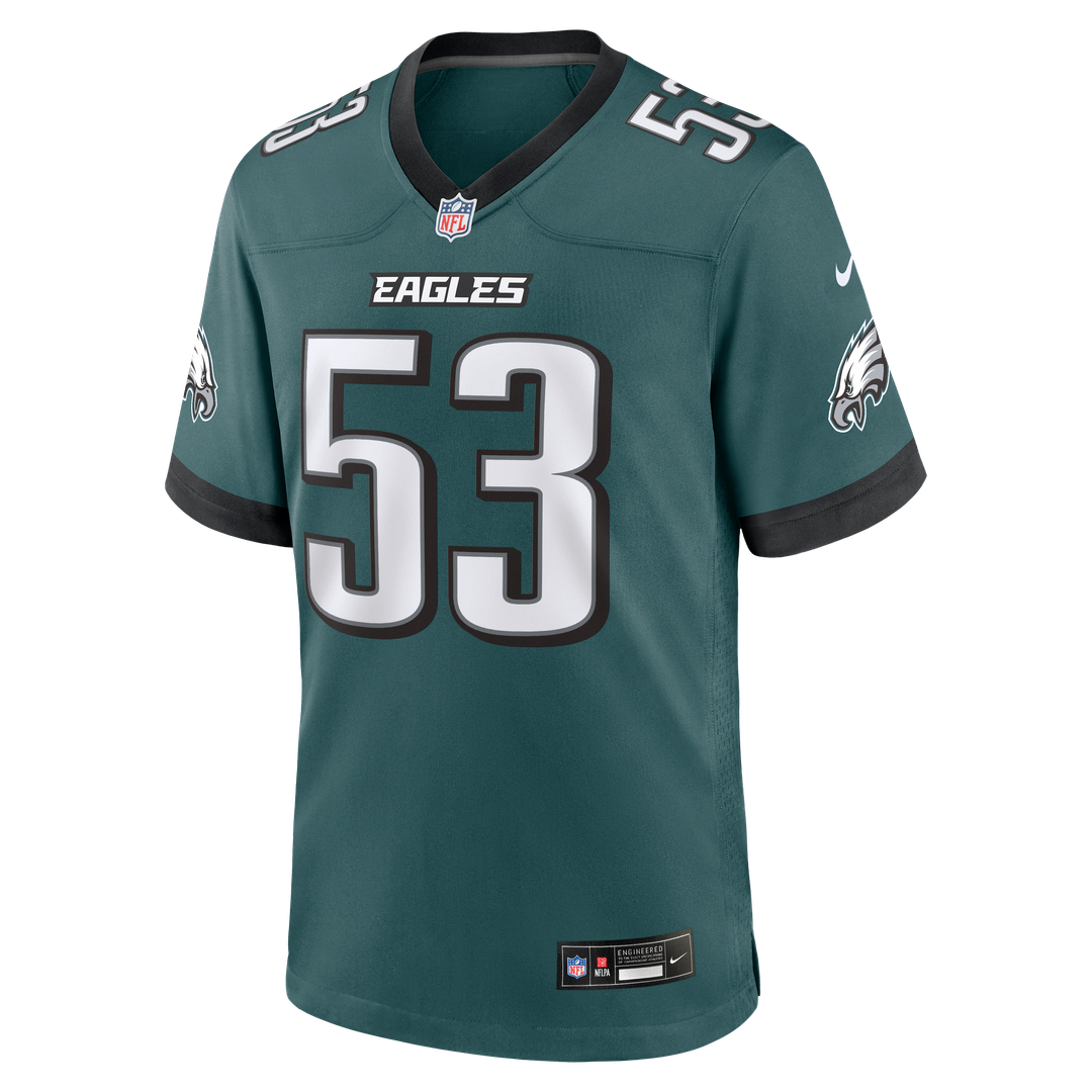 Men's Philadelphia Eagles Zack Baun Nike Midnight Green product image 2
