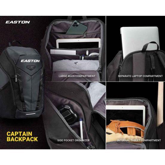 Easton Captain Backpack Bat Bag product image 2, provided for visual reference and product detail review