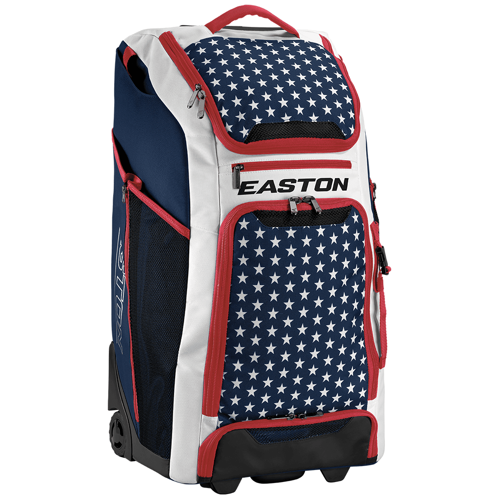Easton Wheeled Catcher's Bag (Stars and Stripes) product image 1, provided for visual reference and product detail review