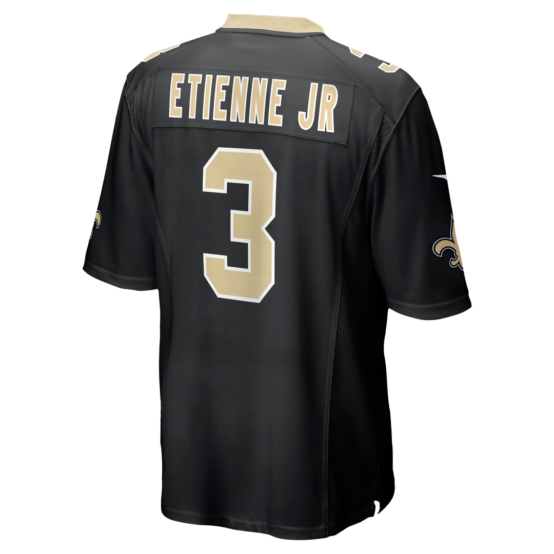 Men's New Orleans Saints Travis Etienne Jr Nike Black Game product image 4