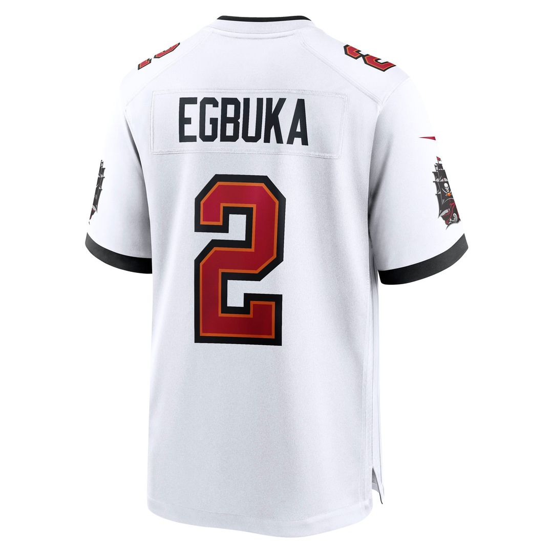 Men's Tampa Bay Buccaneers Emeka Egbuka Nike White Game product image 3