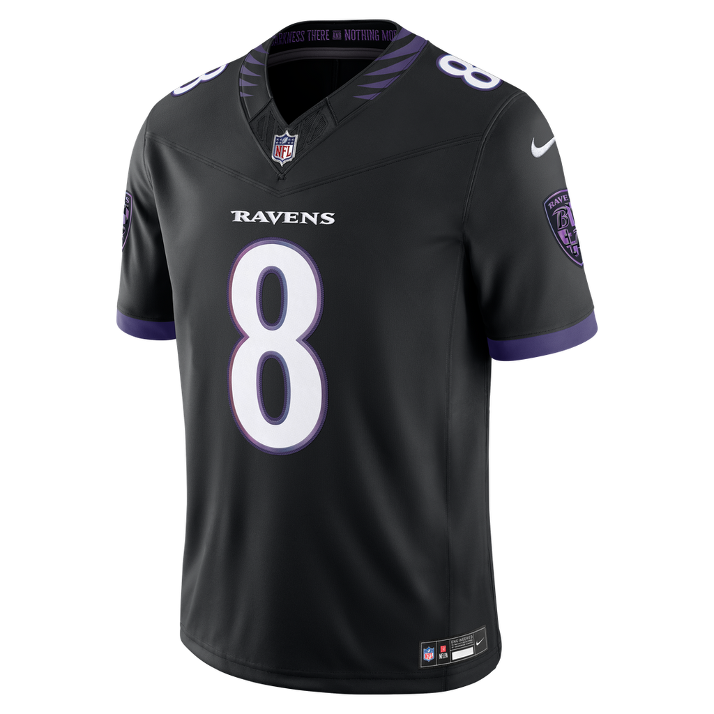 Men's Baltimore Ravens Lamar Jackson Nike Purple Team Vapor product image 21
