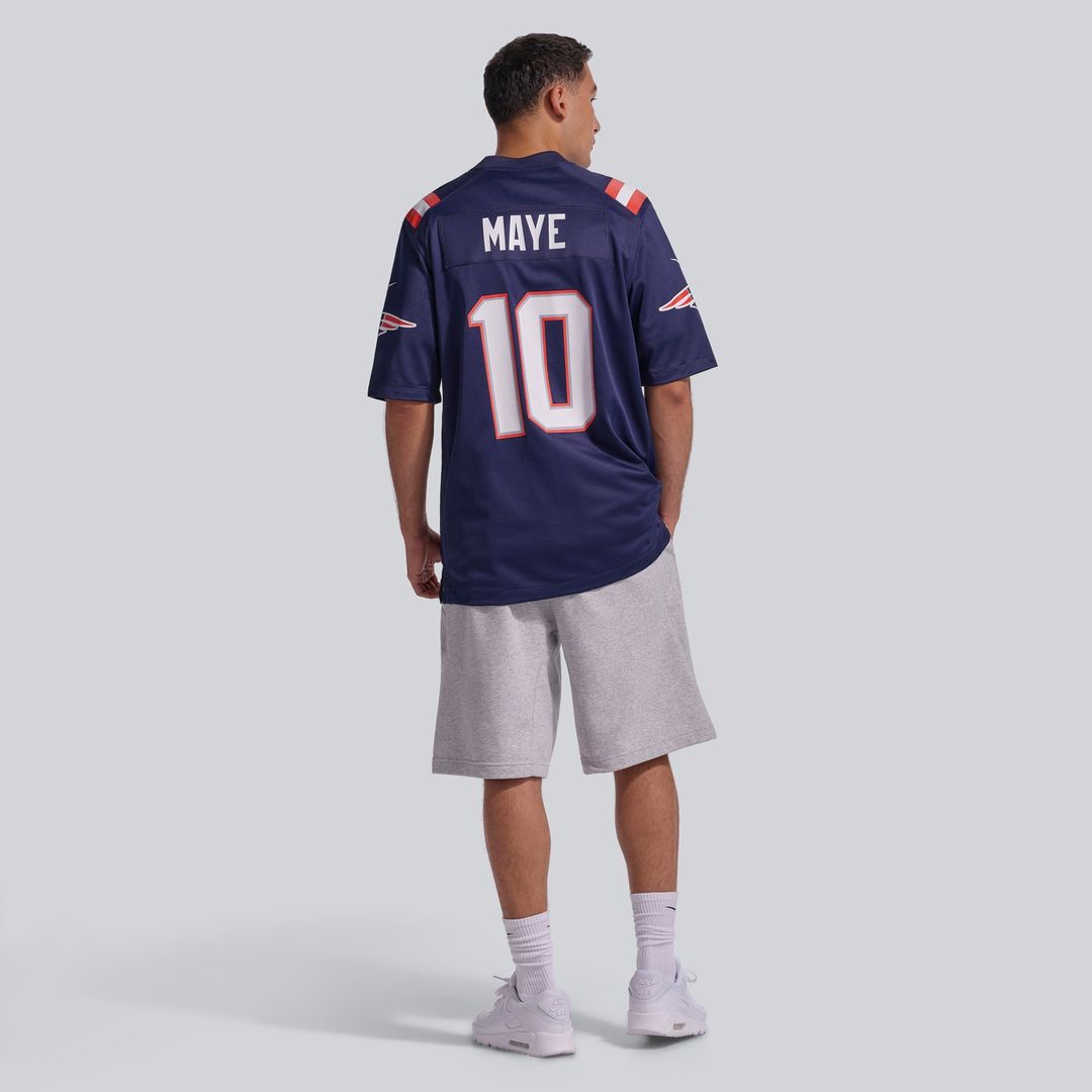 Men's New England Patriots Drake Maye Nike Navy Player Game product image 5