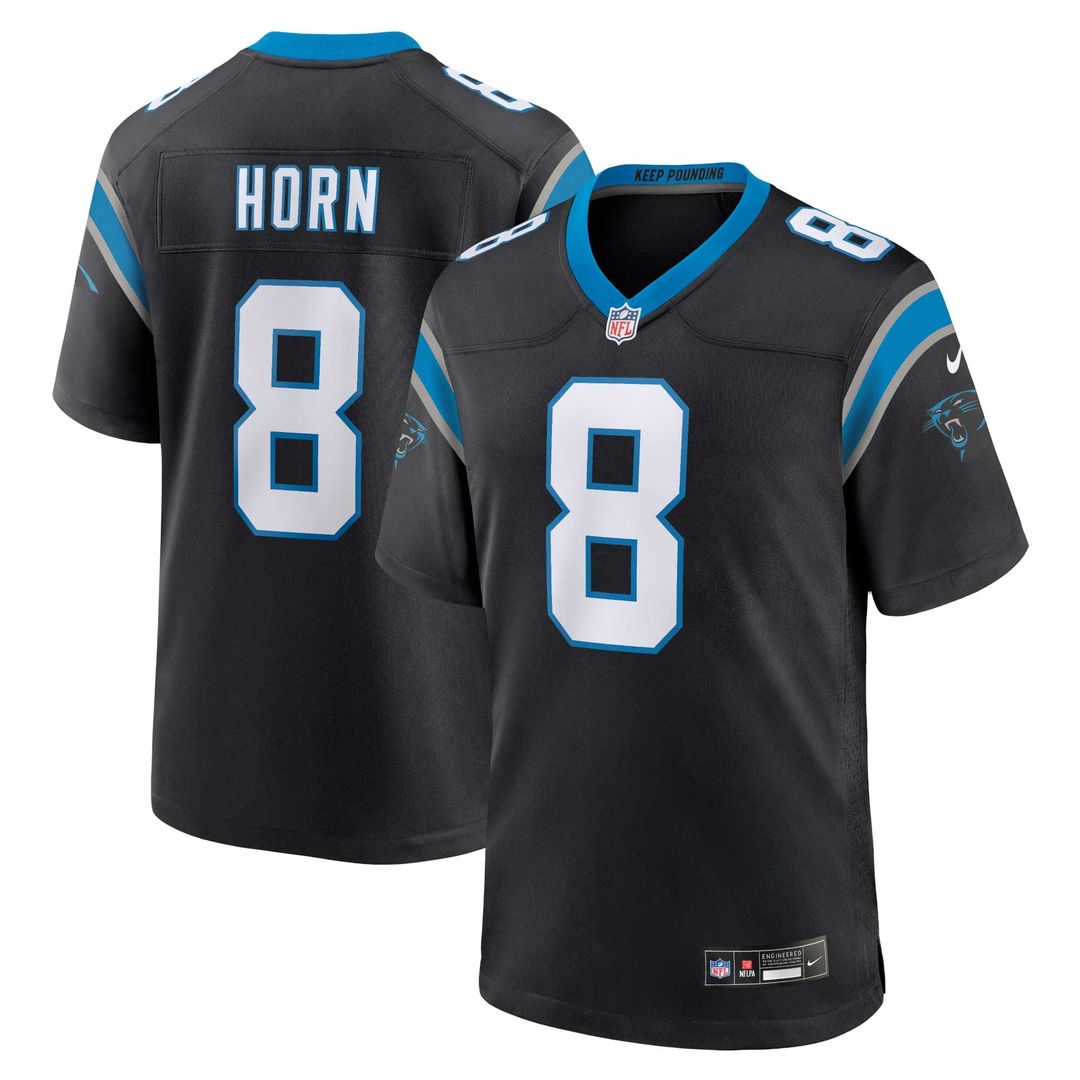 Men's Carolina Panthers Jaycee Horn Nike Black Game Jersey product image 1