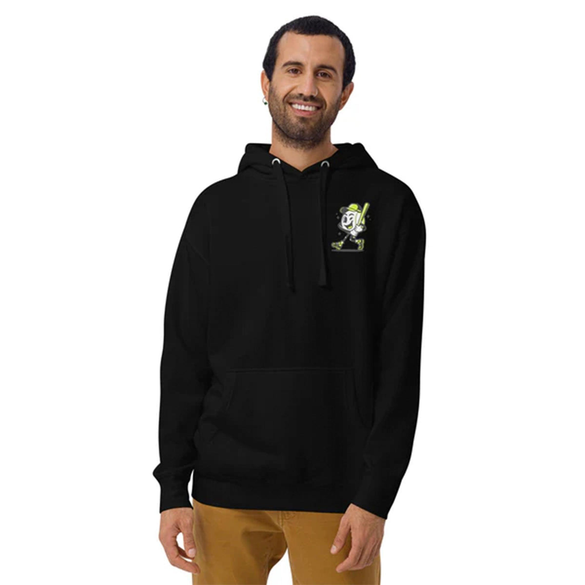 Element Fleece Hoodie - Smashie (Black/Volt) product image 3, provided for visual reference and product detail review