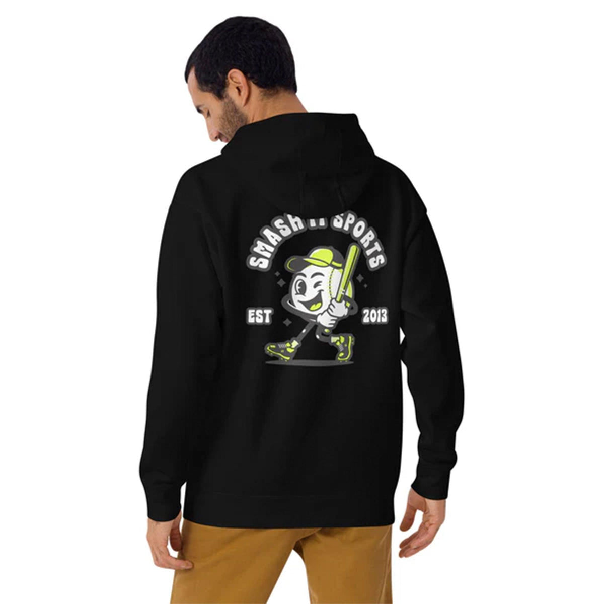 Element Fleece Hoodie - Smashie (Black/Volt) product image 2, provided for visual reference and product detail review