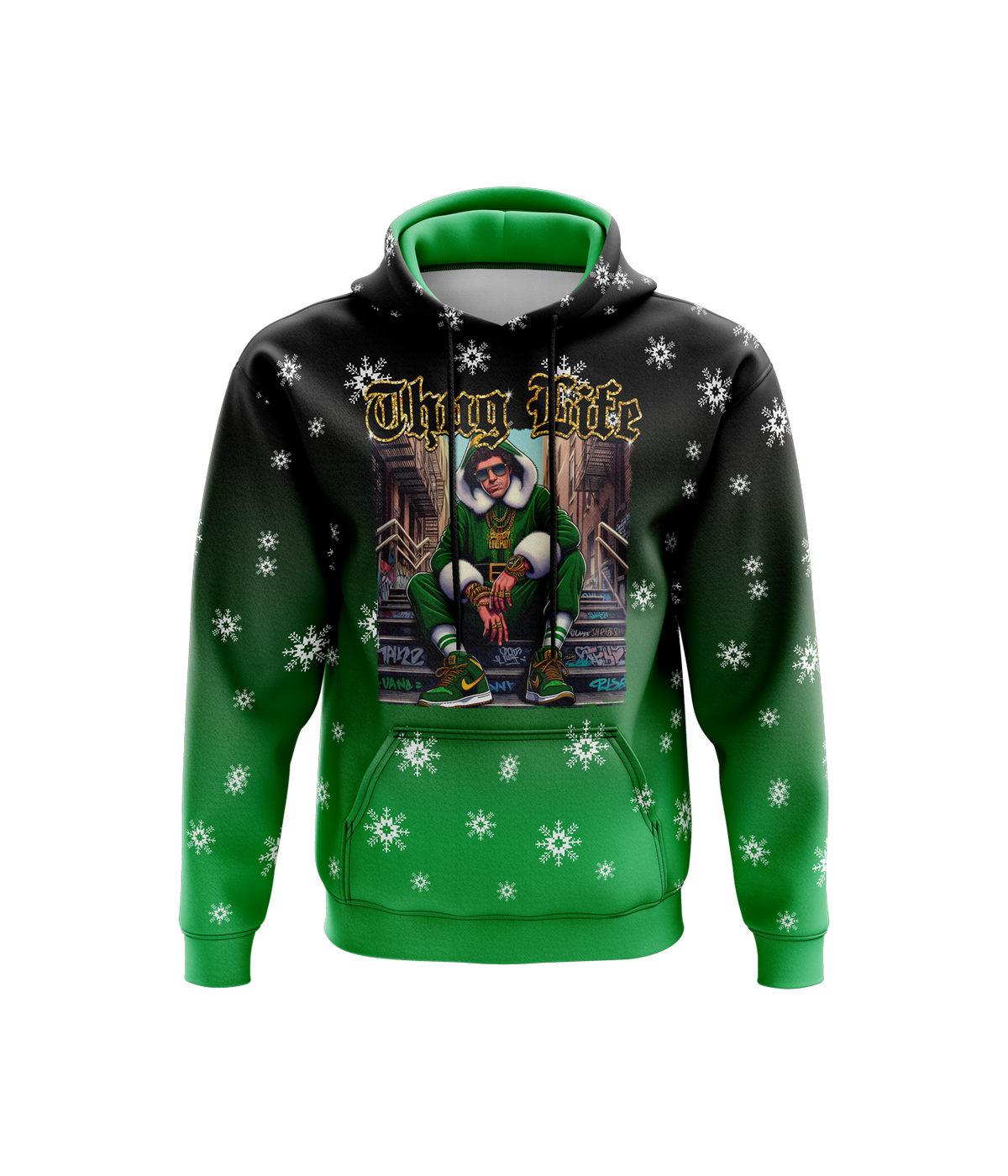 Elf Thug Life - Hoodie (Customized Buy-In) product image 1, provided for visual reference and product detail review