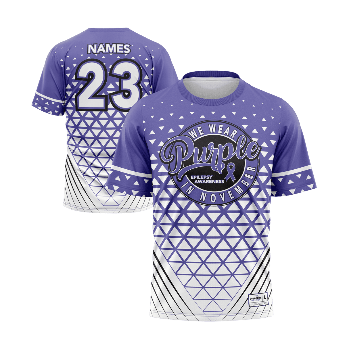 Epilepsy Awareness Short Sleeve Jersey (Customized Buy-In) product image 1, provided for visual reference and product detail