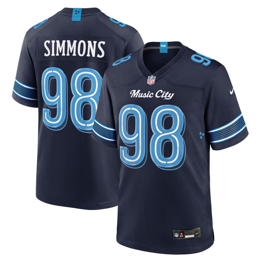 Men's Tennessee Titans Jeffery Simmons Nike Navy 2026 product image 1