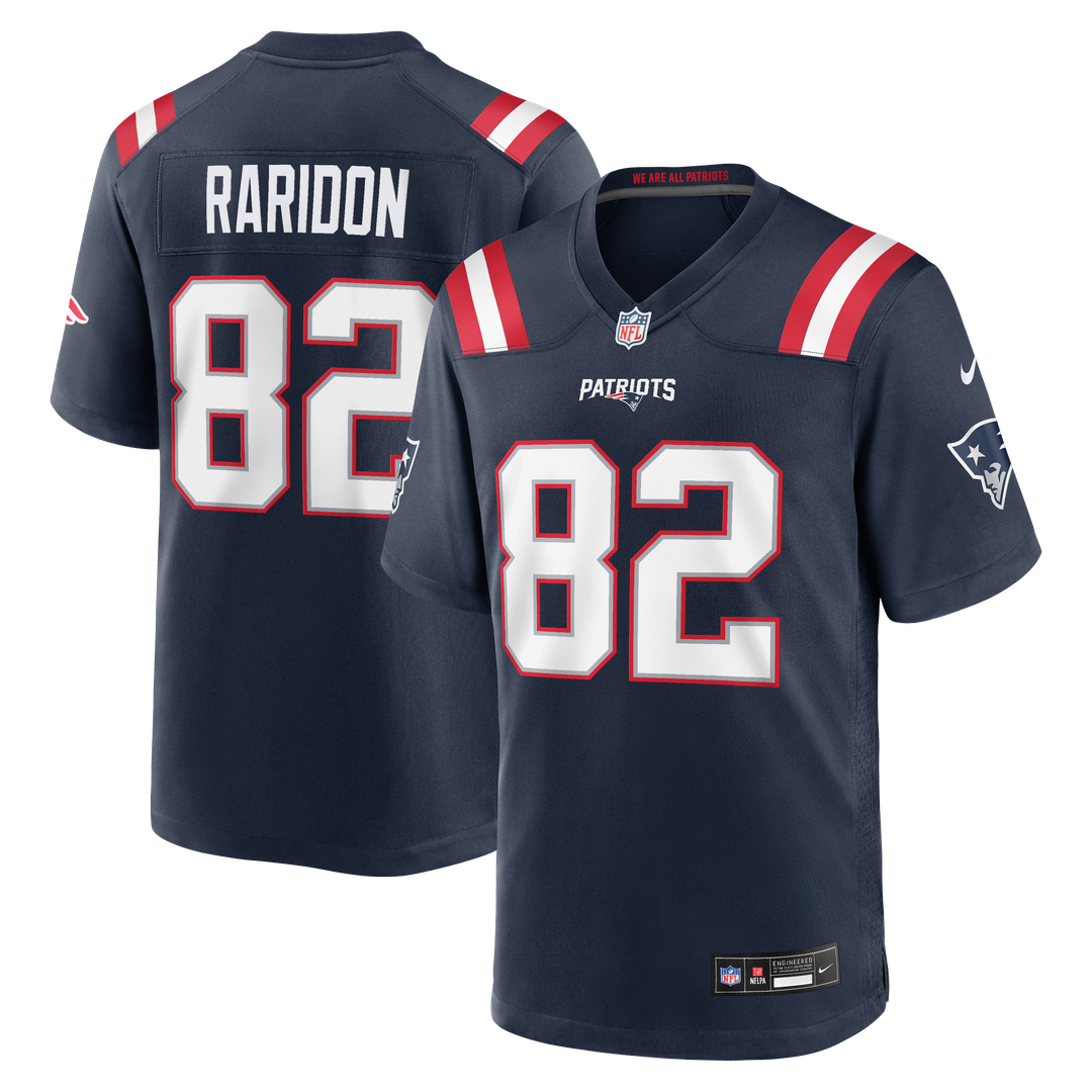 Men's New England Patriots Eli Raridon Nike Navy Team Game product image 1