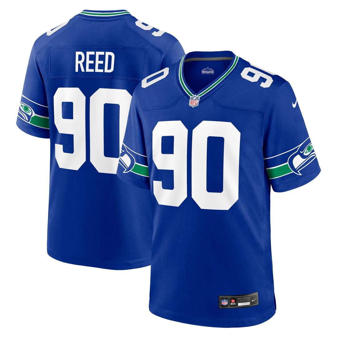 Men's Seattle Seahawks Jarran Reed Nike Royal Alternate product image 1