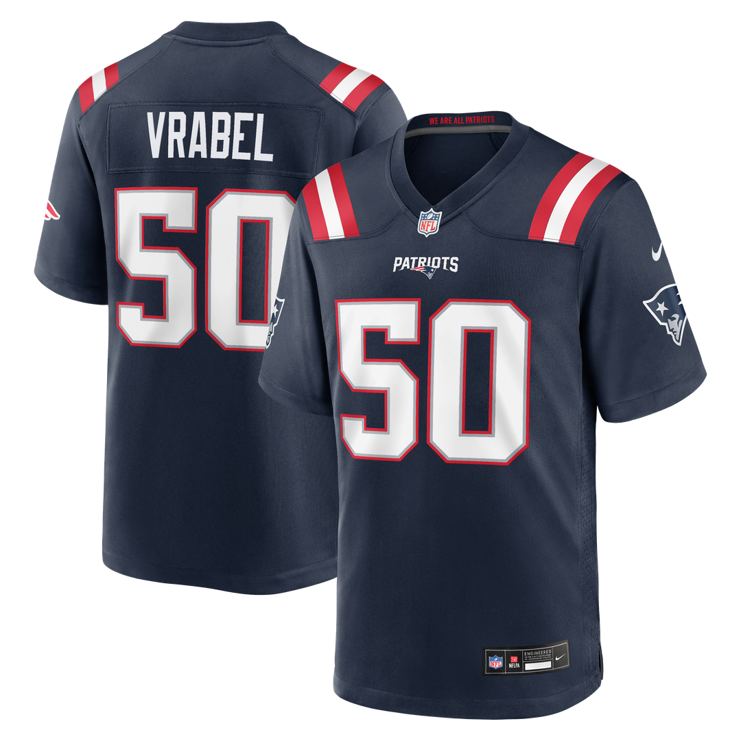 Men's New England Patriots Mike Vrabel Nike Navy Game product image 1