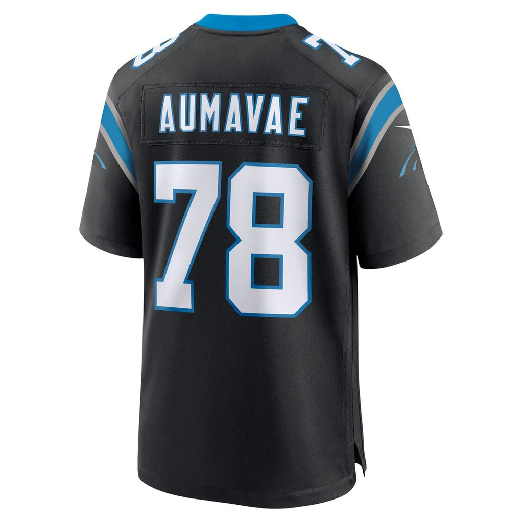 Men's Carolina Panthers Popo Aumavae Nike Black Team Game product image 3