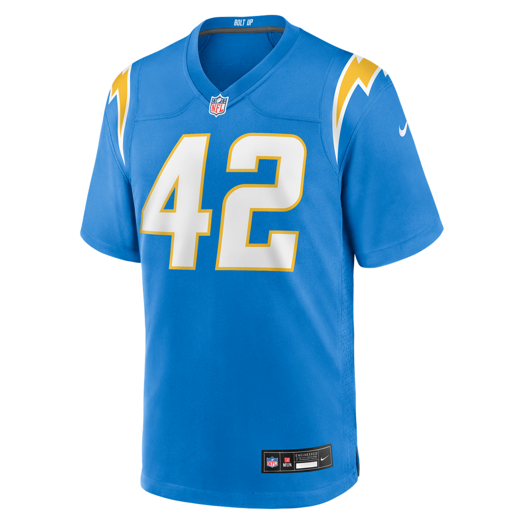 Men's Los Angeles Chargers Tucker Fisk Nike Powder Blue product image 2