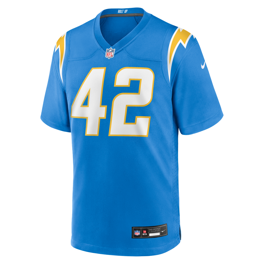 Men's Los Angeles Chargers Tucker Fisk Nike Powder Blue product image 2