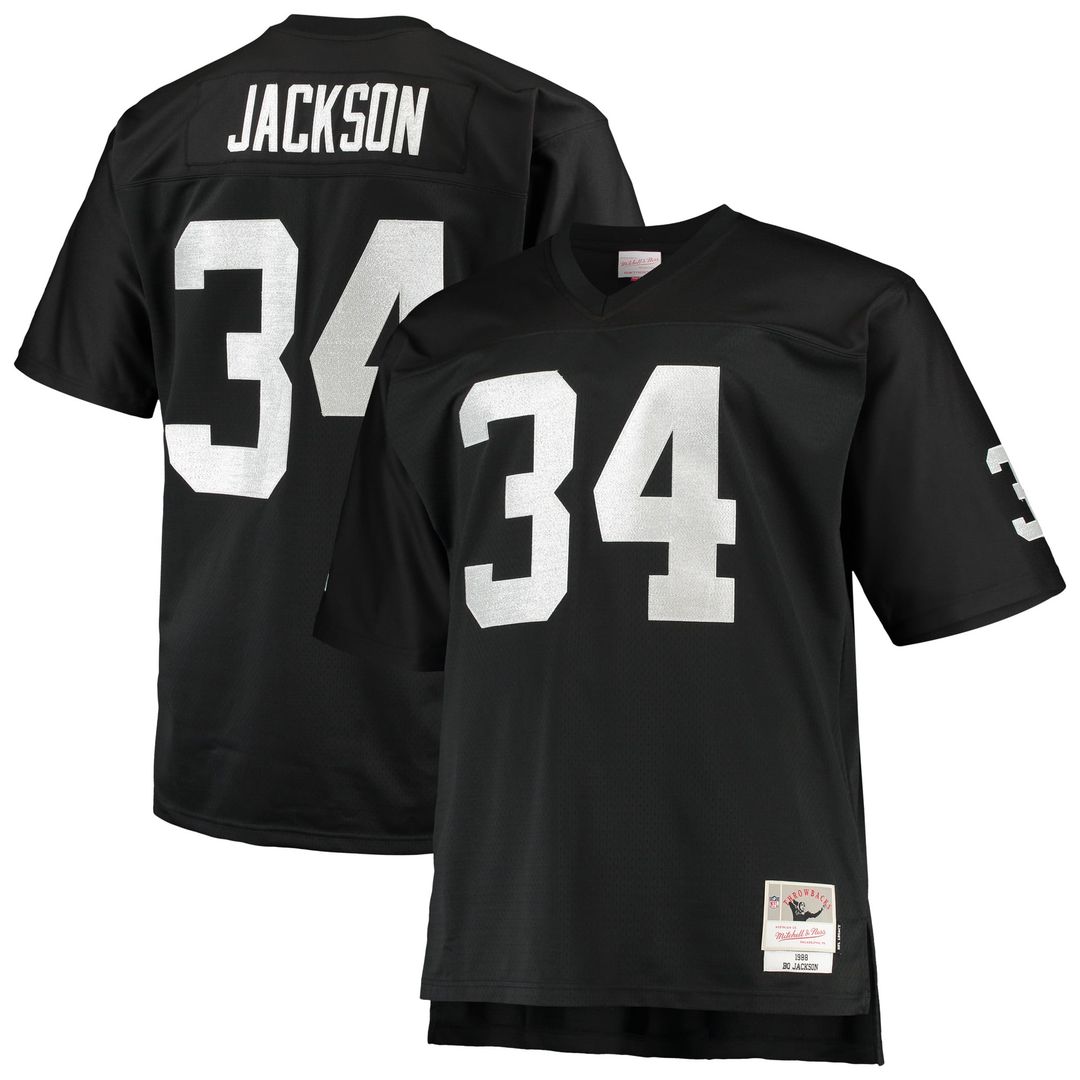 Men's Las Vegas Raiders Bo Jackson Mitchell & Ness Black product image 4