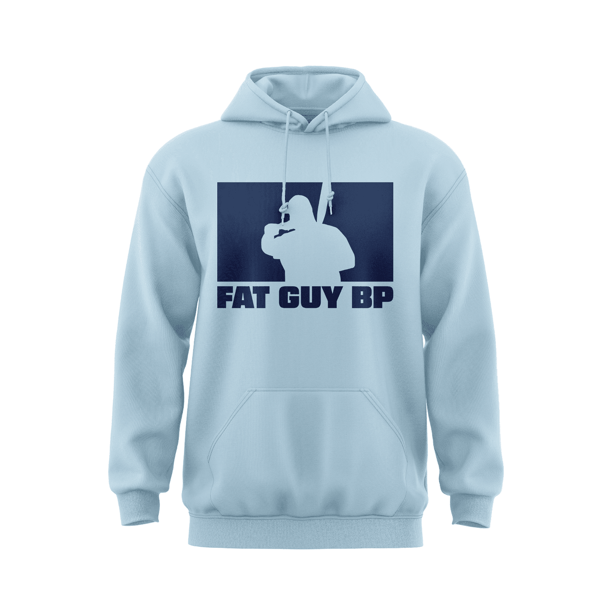 Fat Guy BP Hoodie - Aqua Blue product image 1, provided for visual reference and product detail review