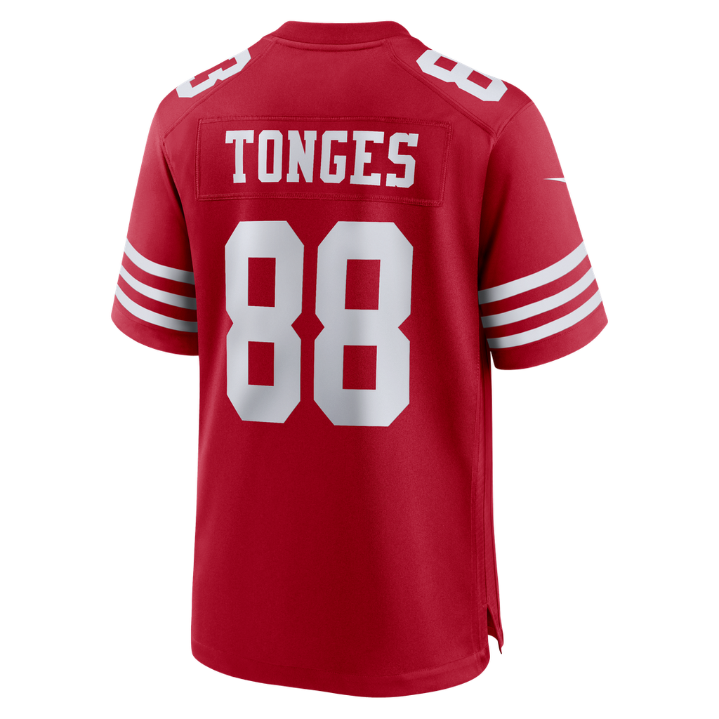 Men's San Francisco 49ers Jake Tonges Nike Scarlet Team product image 3