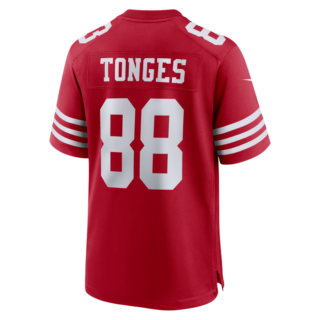 Men's San Francisco 49ers Jake Tonges Nike Scarlet Team product image 3